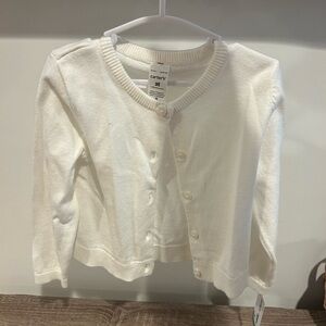 2T Toddler Girl Cream Cardigan NWT